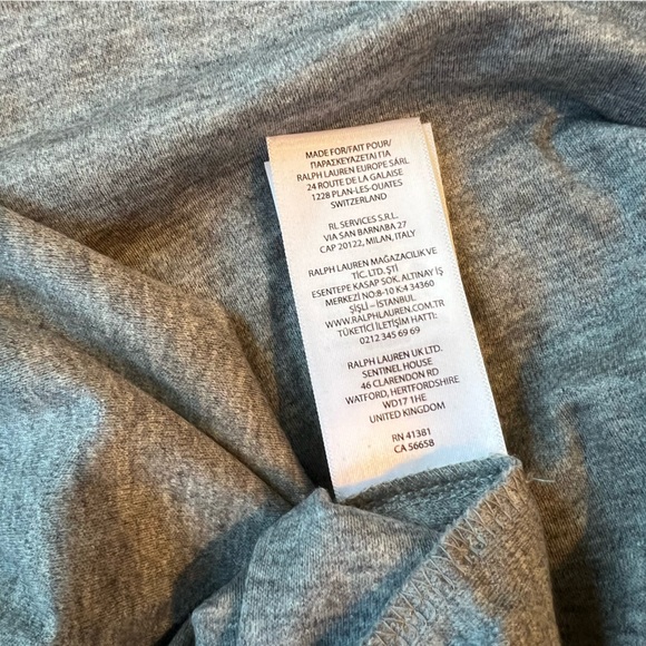 NWT Ralph Lauren long sleeve polo XXL gray new men’s - Picture 2 of 4